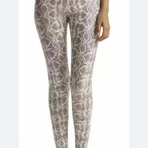 Commando - white snake leggings